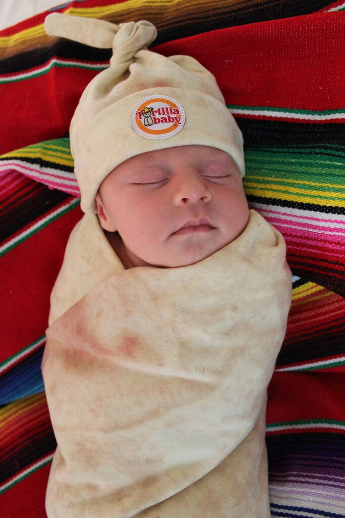 Burrito-Inspired Baby Blankets
