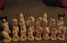 Stuffed Rodent Chess Sets