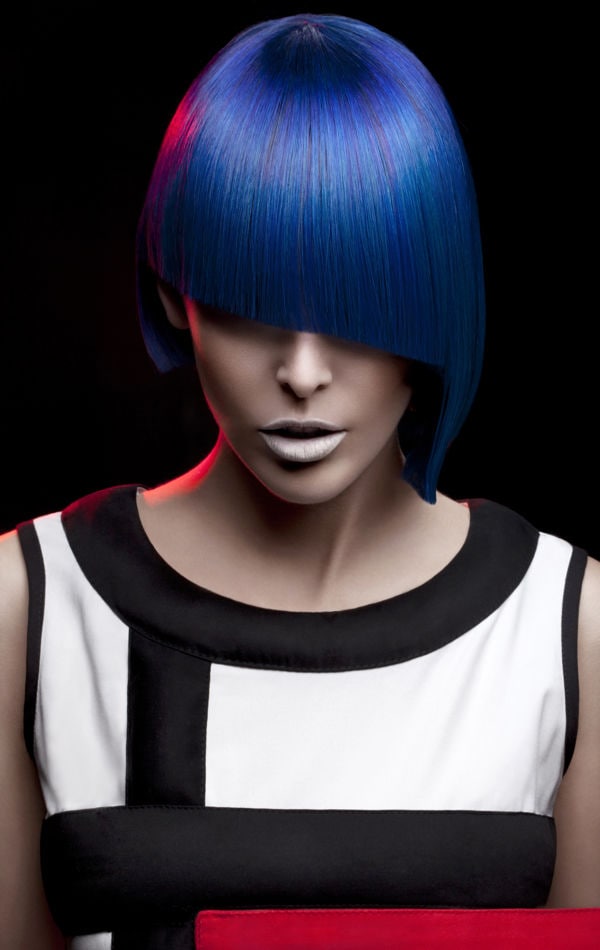 Primary Colored Bob Cuts