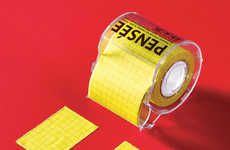 Rolled Post-It Ribbons