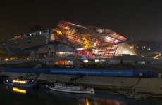 Illuminated Museum Construction Sites