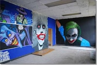 Abandoned Cartoon Graffiti Murals Image 3