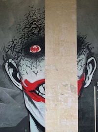 Abandoned Cartoon Graffiti Murals Image 7