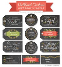 Mock Chalkboard Gift Tags Image 2