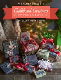 Mock Chalkboard Gift Tags Image 8
