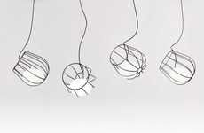 Wireframe Lightbulb Baskets
