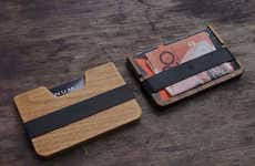 Refined Slim Wooden Wallets