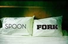 Cheeky Cutlery-Inspired Pillowcases