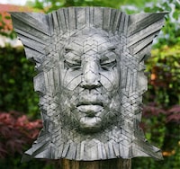 Geometric Textured Paper Masks Image 8