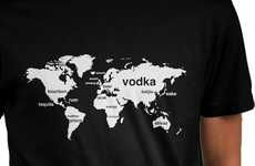 Mapped-Out Alcohol Tees