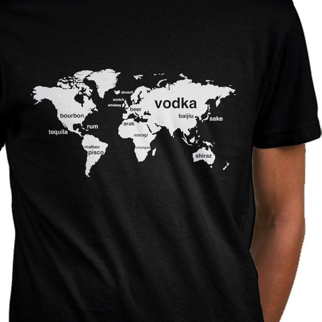 Mapped-Out Alcohol Tees