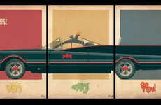 Triptych Film Car Art