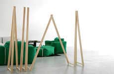 Minimalist Timber Partitions