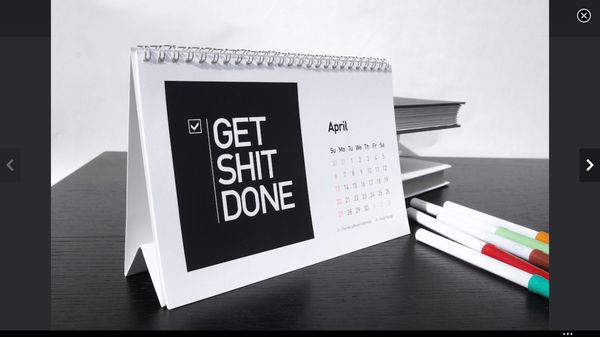 Cussing Motivational Calendars