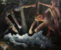 Creepy Apocolyptic Canvas Paintings Image 2