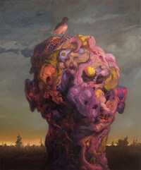Creepy Apocolyptic Canvas Paintings Image 3