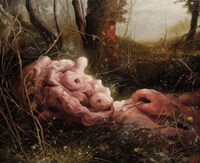 Creepy Apocolyptic Canvas Paintings Image 4