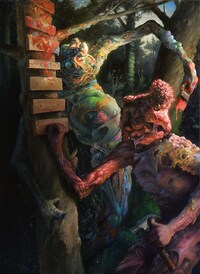 Creepy Apocolyptic Canvas Paintings Image 5