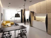 Warped Sculptured Apartment Walls Image 3