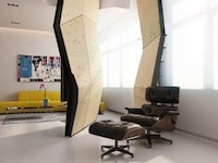 Warped Sculptured Apartment Walls Image 5