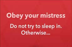 Threatening Alarm Clock Apps