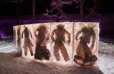 Frozen Clothing Art Installations