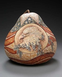 Intricately Carved Gourds Image 5