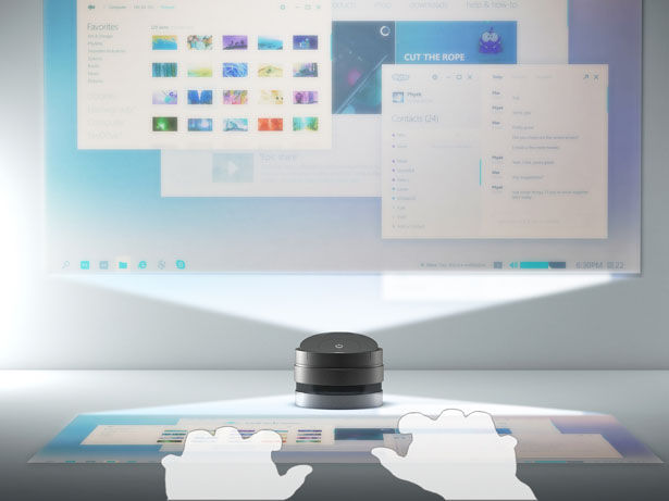Palm-Sized Projecting Computers