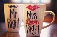 Humorous Couple Coffee Cups