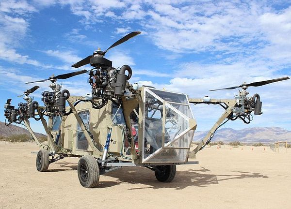 Flying Military Hybrid Vehicles