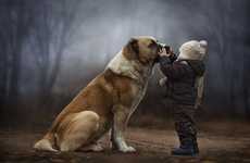 Enchanting Child Pet Photography