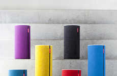 Vibrant Wool Wrapped Speakers