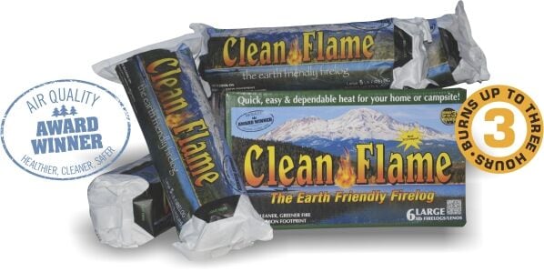 Sustainable Clean-Burning Logs