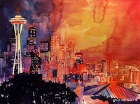 Wondrous Watercolor Cityscapes Image 5