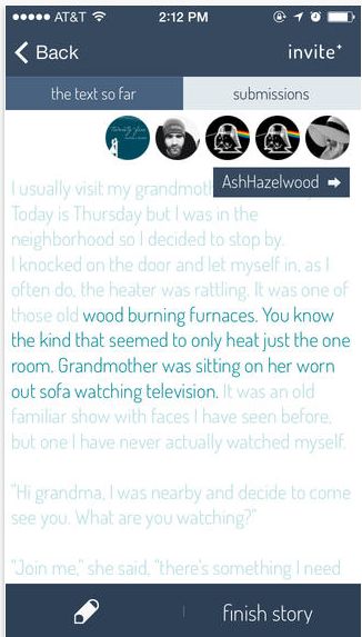 Crowdsourced Writing Apps