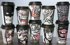 Illustrated Coffee Cups