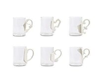 Glassy Porcelain Baroque Mugs Image 4