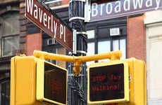Interactive Robot Street Signs