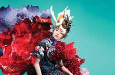 Exploding Botanical Fashion Ads