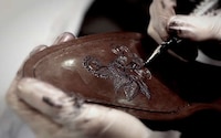 Hipster Tattooed Leather Footwear Image 4