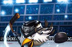 Angry Avian Hockey Mascots