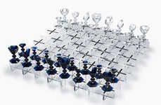 Luxurious Glass Chess Sets