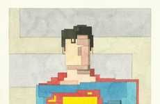 Pop Culture Pixelated Paintings