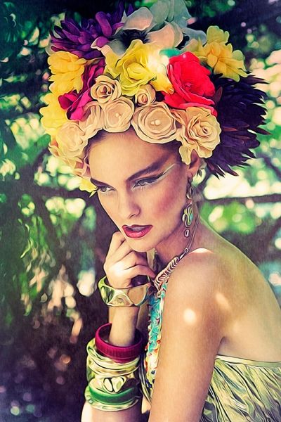 16 Fantastic Floral Headdress Styles