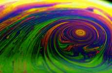 Spiralling Bubble Surfaces