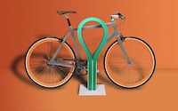 Rounded Rubber Bicycle Racks Image 2