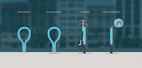 Rounded Rubber Bicycle Racks Image 5
