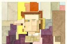 Pixelated Pop Culture Paintings