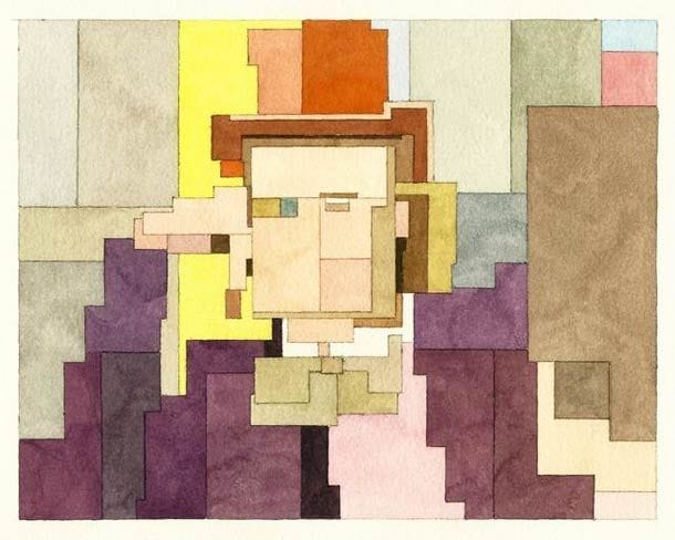 Pixelated Pop Culture Paintings