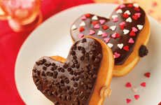 Romantic Heart-Shaped Donuts